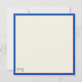 ハッピーイースターお洒落フローラ ノートカード (裏面)