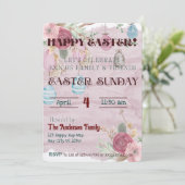 ハッピーイースターお祝い招待状 招待状 (スタンド正面)