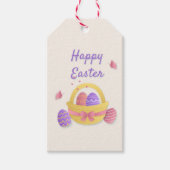 ハッピーイースターかご ギフトタグ (正面)