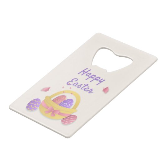 ハッピーイースターかご クレジットカード栓抜き (正面アングル)