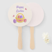 ハッピーイースターかご ハンドファン (正面&裏面)