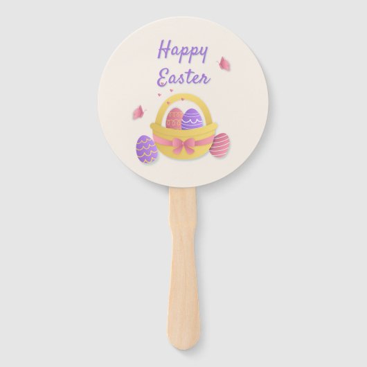 ハッピーイースターかご ハンドファン (正面)