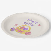 ハッピーイースターかご ペーパープレート (アングル)