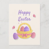 ハッピーイースターかご ポストカード (正面)