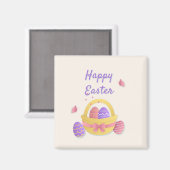 ハッピーイースターかご マグネット (正面/裏面)