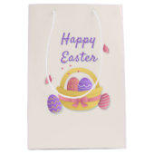 ハッピーイースターかご ミディアムペーパーバッグ (正面)