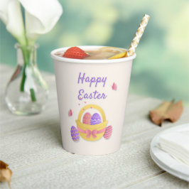ハッピーイースターかご 紙コップ