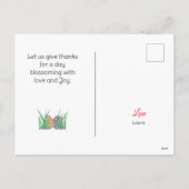 ハッピーイースターから友達、ママ&ベビーフォトカスタムー シーズンポストカード (裏面)