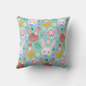 ハッピーイースターかわいいウサギ クッション (裏面)