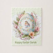 ハッピーイースターかわいいエッグパーソナライズされたジグソーパズル ジグソーパズル (縦)