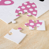 ハッピーイースターかわいいカラフルイースターパーティーゲーム ジグソーパズル (側面)