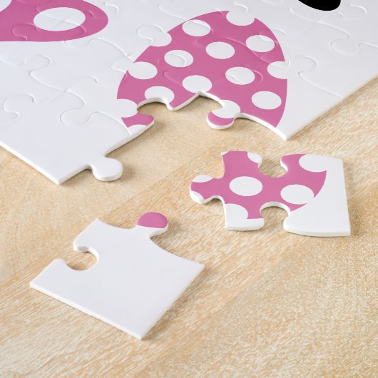 ハッピーイースターかわいいカラフルイースターパーティーゲーム ジグソーパズル (側面)