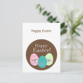 ハッピーイースターかわいいカード ポストカード (スタンド正面)