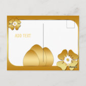 ハッピーイースターかわいいカード ポストカード (裏面)