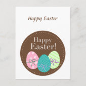 ハッピーイースターかわいいカード ポストカード (正面)