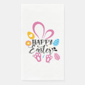 ハッピーイースターかわいいバニーとイースターエッグ (正面)