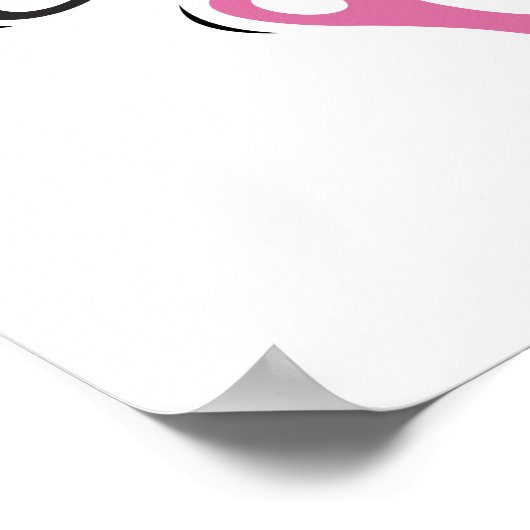 ハッピーイースターかわいいバニーとイースターエッグ ポスター (角)