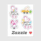 ハッピーイースターかわいいバニーと卵コレクションパック シール (シート)