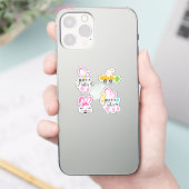 ハッピーイースターかわいいバニーと卵コレクションパック シール (スマートフォン)