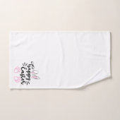 ハッピーイースターかわいいバニーの耳と足 バスタオルセット (ハンドタオル)