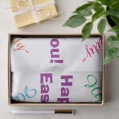 ハッピーイースターかわいいバニーラビットグリーティング 薄葉紙 (ギフト)