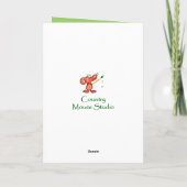 ハッピーイースターかわいいバニー特別おばあちゃん シーズンカード (裏面)