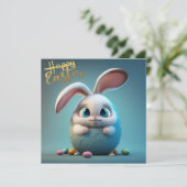 ハッピーイースターかわいいバニー シーズンカード (スタンド正面)