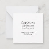 ハッピーイースターかわいいバニー ノートカード (裏面)