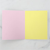 ハッピーイースターかわいいマンガバニーガールマンガ カード (内部)