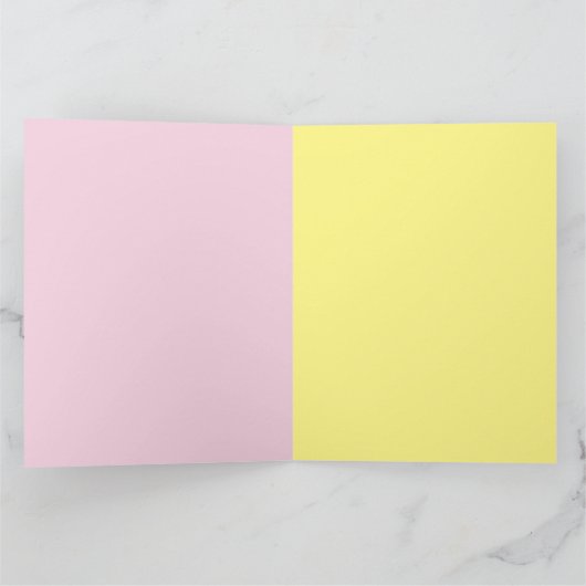 ハッピーイースターかわいいマンガバニーガールマンガ カード (内部)