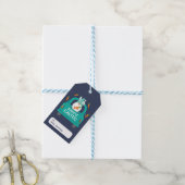 ハッピーイースターかわいいモダン格言トラック名 ギフトタグ (より糸付き)