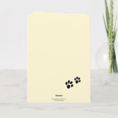 ハッピーイースターかわいい子猫グリーティングカード カード (裏面)