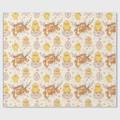 ハッピーイースターかわいい雛ラッピング紙 ラッピングペーパー (フラット)