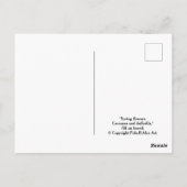 ハッピーイースターかわいらしムラサキフローラ ポストカード (裏面)