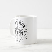 ハッピーイースターが上がった コーヒーマグカップ (正面左)