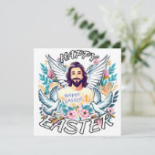 ハッピーイースターとイエス シーズンカード (スタンド正面)