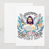 ハッピーイースターとイエス シーズンカード (正面/裏面)