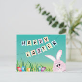 ハッピーイースターとバニー&エッグ シーズンポストカード (スタンド正面)