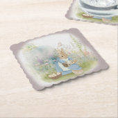 ハッピーイースターとピーター・ラビット ペーパーコースター (アングル)