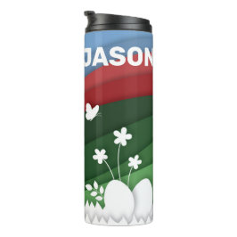 ハッピーイースターと卵の自然 タンブラー