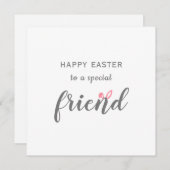 ハッピーイースターと特別な友人バニーイヤー  シーズンカード (正面/裏面)