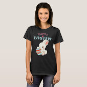 ハッピーイースターと甘いバニー4 Tシャツ (正面フル)