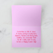 ハッピーイースターのお母さんカード(十分にカスタマイズ可能な) シーズンカード (内部)