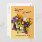 ハッピーイースターのご挨拶Duter Post Card シーズンポストカード (正面/裏面)