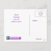 ハッピーイースターのご挨拶Duter Post Card シーズンポストカード (裏面)
