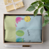 ハッピーイースターのひよこは名前を加えます 薄葉紙 (ギフト)