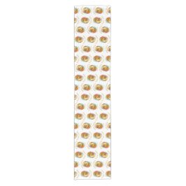 ハッピーイースターのカラフル孵化パターン（の模様が）ある卵 ショートテーブルランナー