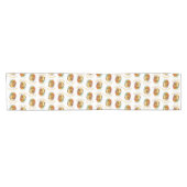 ハッピーイースターのカラフル孵化パターン(の模様が)ある卵 ショートテーブルランナー (横)