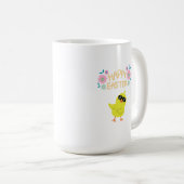 ハッピーイースターのクール女の子 コーヒーマグカップ (正面右)