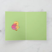 ハッピーイースターのシックなグリーティングカード シーズンカード (内部)